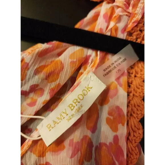 Ramy Brook NWT Donica Leopard print swim cover up dress size Large - Picture 10 of 12